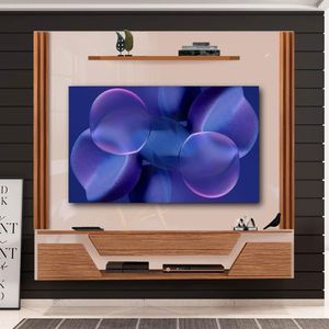 Painel Suspenso Ripado Tv 60 Polegadas Off White Noce Poseidon 1.8 Shop Jm