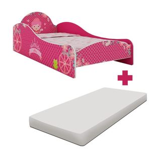 Cama Montessoriana Com Colchão Solteiro Pink Ploc Ariel Shop Jm