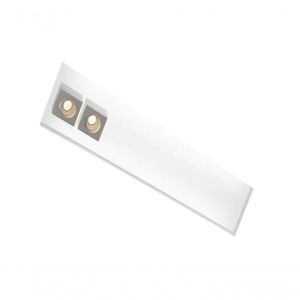Plafon Embutir Box No Frame Branco 4xt8 120cm + 2xmr16 - Usina Iluminação