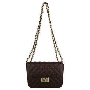 Bolsa Feminina Scamboo Em Couro 1491 Marrom único
