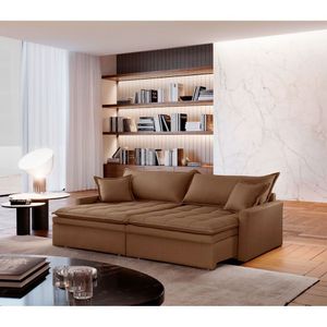 Sofá Elegance Veludo 2 Módulos 100 Cm B25 Cm Meu Sofá Online B016 Veludo Marrom