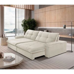 Sofá Gaia Linho 02 Módulos 80 Cm B25cm Meu Sofá Online A302 Linho Branco