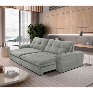 Sofá Gaia Linho 02 Módulos 120 Cm B25cm Meu Sofá Online A230 Linho Cinza