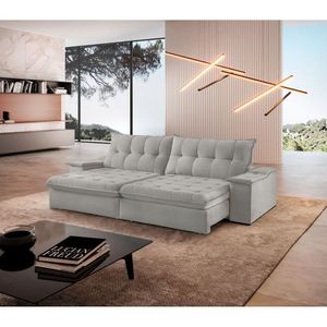 Sofá Lua Linho 02 Módulos 90 Cm B25cm Meu Sofá Online A230 Linho Cinza