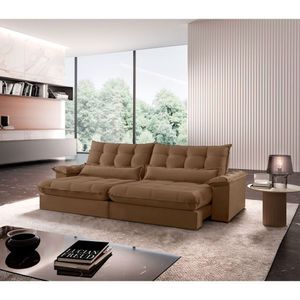 Sofá Classic Veludo 02 Módulos 100 Cm B25 Meu Sofá Online B016 Veludo Marrom