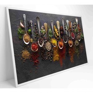 Quadro Tempero E Especiarias Medidas 120x80 Cm Impressão Adesivo Fotográfico