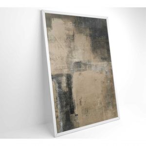 Quadro De Arte Pintura Abstrata Clara Medidas 80x120 Cm Impressão Vidro Acrílico