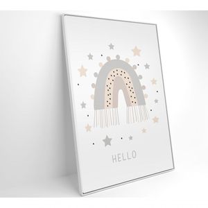 Quadro Infantil Boa Noite Estrelas Medidas 60x90 Cm Impressão Vidro Acrílico