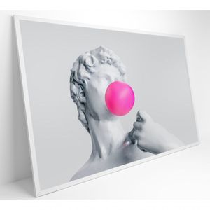 Quadro Ilustração David Com Babaloo Medidas 90x60 Cm Impressão Vidro Acrílico