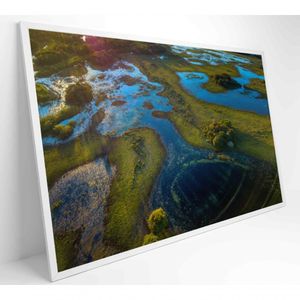 Quadro Lagos Inundadas No Pantanal Medidas 60x40 Cm Impressão Tecido Canvas
