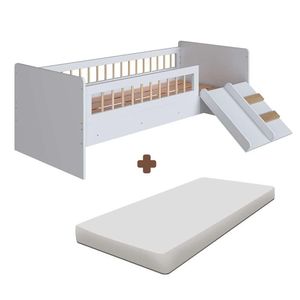 Cama Infantil Com Colchão Solteiro Branco Shop Jm