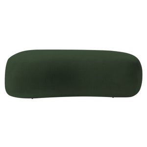 Puff Decorativo Itália 180cm Sala Escritorio Luxo Linho - Doce Sonho Móveis Cor Verde