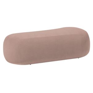 Puff Decorativo Itália 180cm Sala Escritorio Luxo Linho - Doce Sonho Móveis Cor Rosê