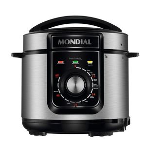 Panela De Pressão Elétrica Mondial 5L PE-48-5l-I 900W Preto Com Inox 127V