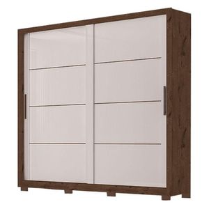 Guarda Roupa Casal Premier Jacarandá Off White - Zanzini