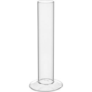 Vaso Decorativo Enfeite Casa Tubo Home&co Borossilicato 20x8x8cm Transparente