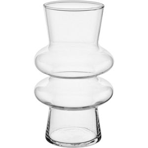 Vaso Decorativo Enfeite Casa Eclipse Home&co Vidro 20x12x12cm Transparente