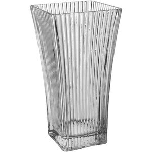Vaso Decorativo Enfeite Casa Retangular Home&co Vidro 29x15x15cm Transparente