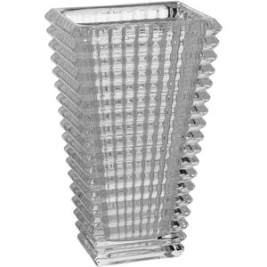Vaso Decorativo Enfeite Casa Vidro 18x8x10cm Transparente