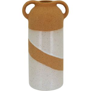 Vaso Decorativo Enfeite Casa Cerâmica 20x10x10cm Amarelo