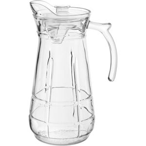 Jarra Suco água Home&co Tampa Acrilico Vidro 1,7l 26x10x10cm Transparente