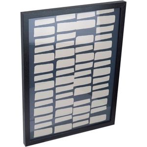 Quadro Decorativo Enfeite Parede Casa Home&co Mdf 39x29x2cm Cinza