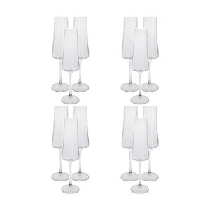 Jogo 12 Taças Champanhe Xtra Cristal Ecológico 210ml