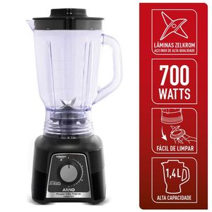 Liquidificador Arno Power Mix Limpa Fácil 700W Preto LQ33 Preto