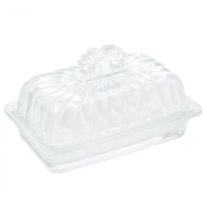 Manteigueira Luxo Com Tampa Cristal Imperial 17,5cm - Lyor