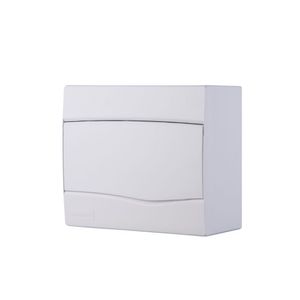 Quadro De Distribuição De Sobrepor 9 Din Ou 6 Nema Tramontina Com Porta Branca
