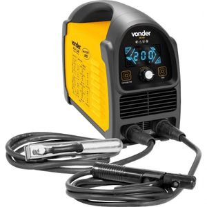 Inversor Digital Riv 228 Bivolt Vonder Para Solda Com Eletrodo E Tig 200a Display Led Monofásico Seleção Automática