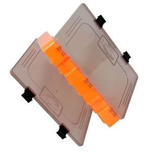 Estojo Organizador P/ Iscas Artificiais Duplo 2 Lados Cor Laranja