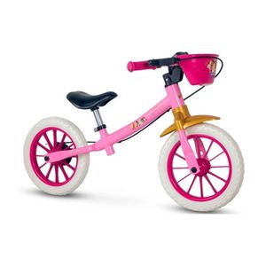 Bicicleta Aro 12 Balance Sem Pedal Rosa/dourado Disney