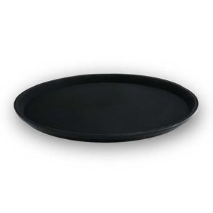 Bandeja Redonda Antiderrapante 40,5 Cm Preta Arienzo - Brinox