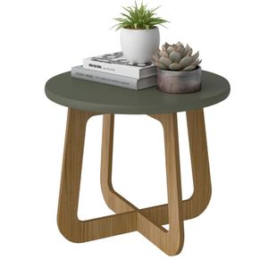 Mesa De Centro Jasmin Menta/carvalho Artely Menta/carvalho