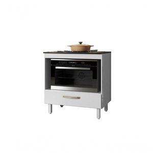 Balcão Para Cooktop 1 Gaveta Branco Nicioli Branco