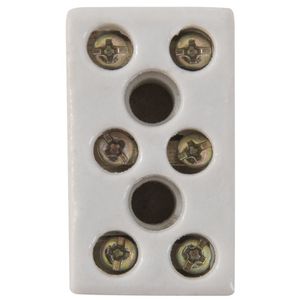 Conector Multiplo 3 Bornes 6 Mm 600 V 25 A Tramontina Em Porcelana