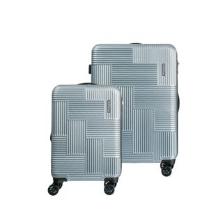 Conjunto De Malas Abs Expansível American Tourister By Samsonite Cuiabá Cadeado Tsa 2pcs P-M Prata