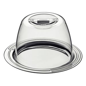 Porta-queijo Tramontina Ciclo Em Aço Inox 20 Cm 2 Peças