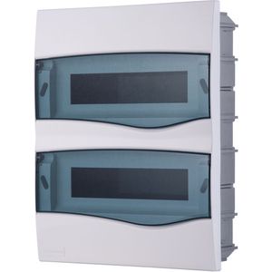 Quadro De Distribuição De Embutir 24 Din Ou 16 Nema Tramontina Com Porta Transparente