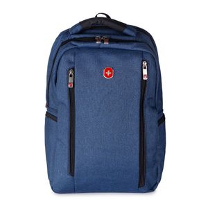 Mochila Para Notebook Executiva Em Poliéster Nobre Swissland Genebra Azul Marinho