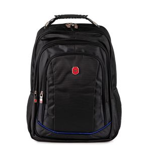 Mochila Para Notebook Executiva Swissland Sl04002 Em Poliester Reforçada 18 Preto Com Azul