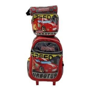 Kit Mochila Com Lancheira E Estojo Speed Car - Wincy
