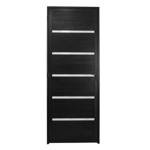 Porta Lambril Solara 80 X 2.10 Preta Lado Direito - Hale