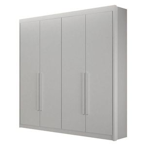Guarda Roupa 4 Portas Diamante Gold Branco - Leifer Móveis