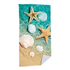 Toalha De Praia Estrelas Conchas Do Mar