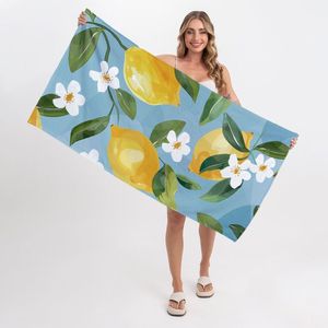 Toalha De Praia Lemon Flower