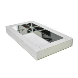 Bandeja Para Banheiro Lavabo Espelhada Branca Wolff