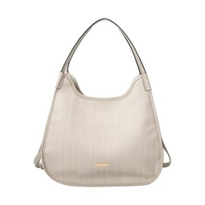 Bolsa Feminina Bag Sacola Nude Mescla Com Alça Fuseco nude