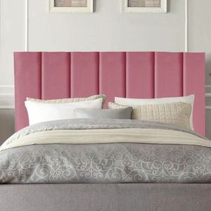 Cabeceira Estofada Cama Solteiro 100 Cm Eloá Suede E Frame Cor:rosa